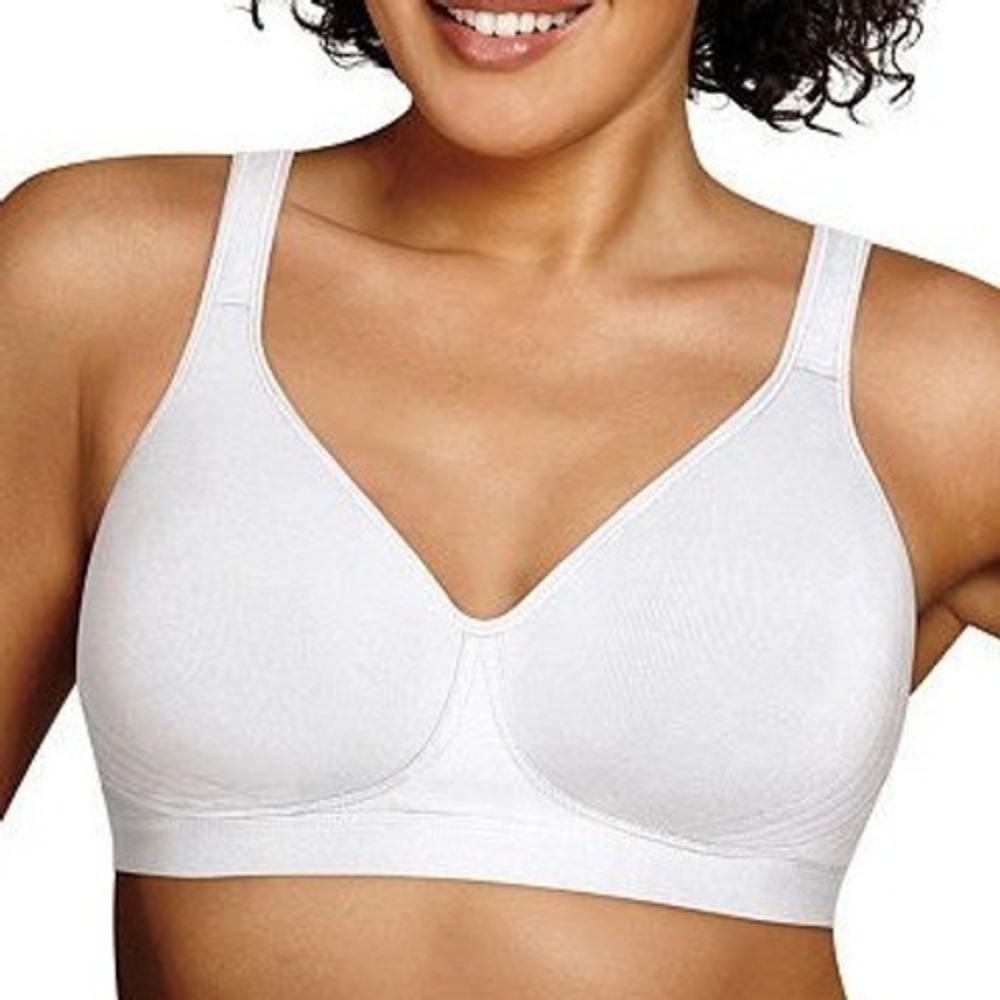 Playtex Women 18 Hour Ultimate Lift Support Bra White 42B Stretch Wirefree NWT